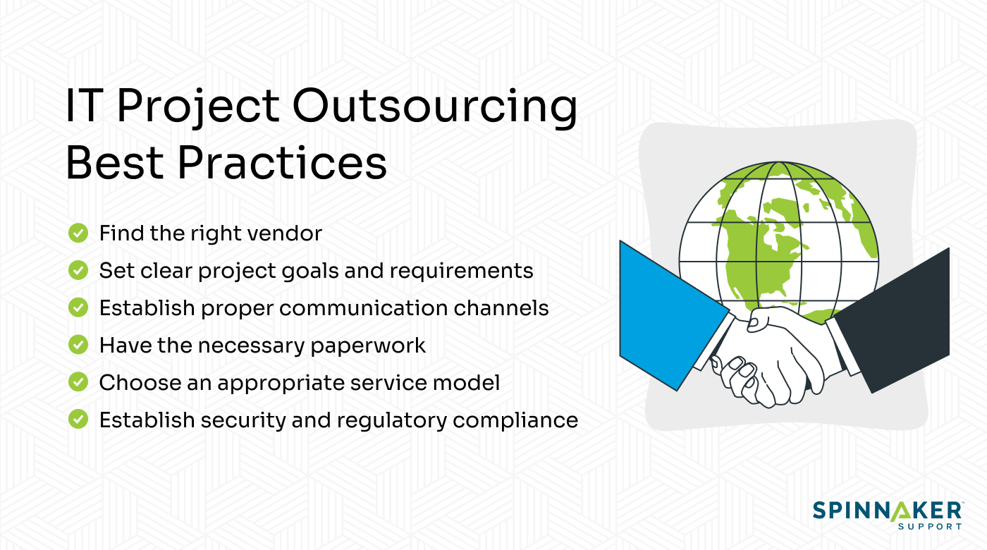 Best practices for IT project outsourcing