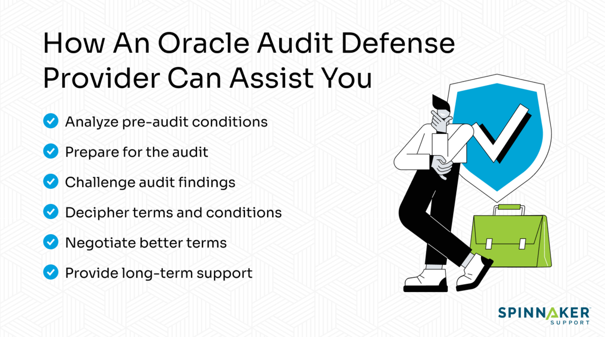 Oracle audit defense provider